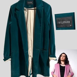 Wildfang velveteen empower blazer